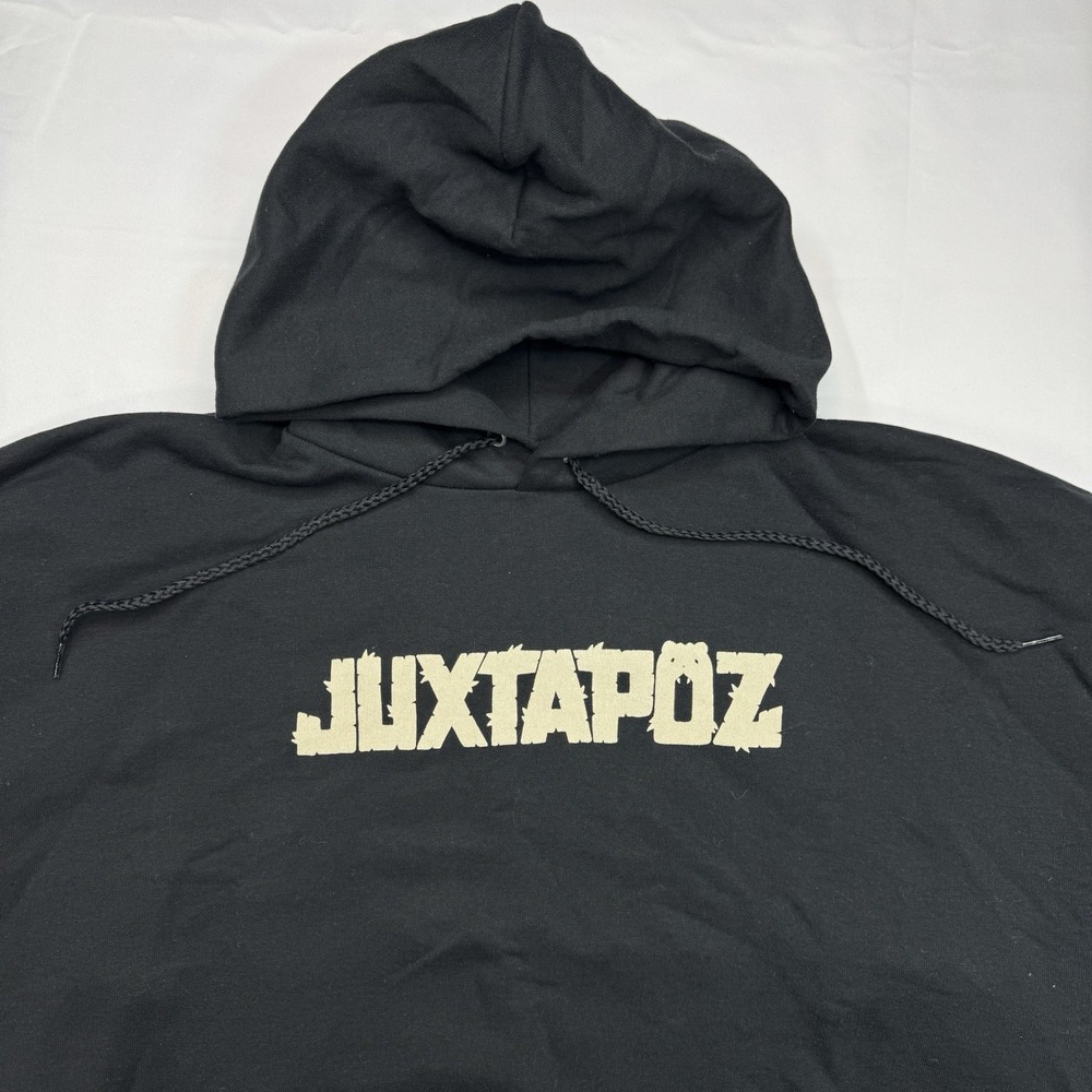 Juxtapoz Magazine Promo Art Hoodie Sweatshirt Men's Large Tags On